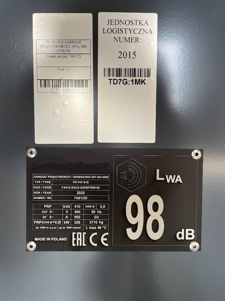 Generador industriale nuevo Scania DC13 - 450 kVA Generator - DPX-17951: foto 17