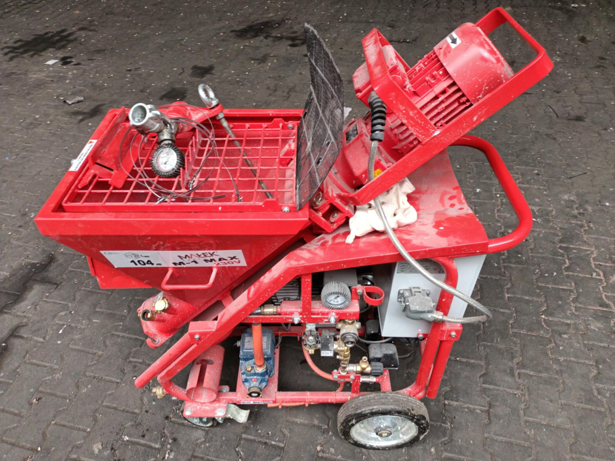 Agregat tynkarski – MAŁEK M-1 MAX – 2022 – 3,6 kW – 40 m zasięg - Equipo de construcción: foto 1 Agregat tynkarski – MAŁEK M-1 MAX – 2022 – 3,6 kW – 40 m zasięg - Equipo de construcción: foto 1