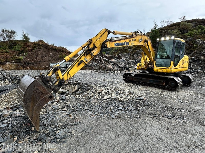 2005 Komatsu C130-7K Beltegraver m/skuffe/rotortilt, 9644 timer - Excavadora: foto 1 2005 Komatsu C130-7K Beltegraver m/skuffe/rotortilt, 9644 timer - Excavadora: foto 1
