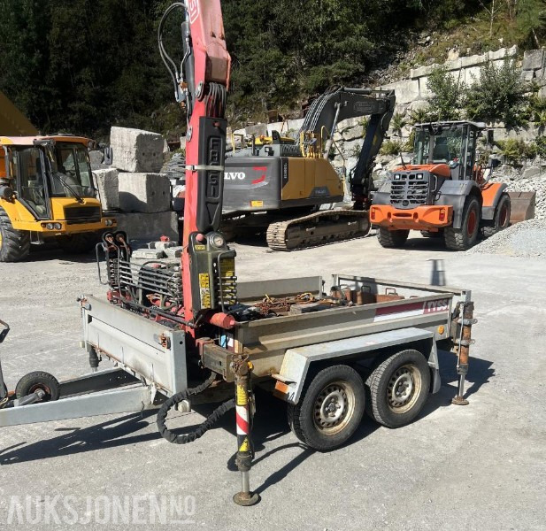 2008 Tysse tandemhenger med Fassi F22A.22 kran - klar til bruk, Nysertifisert! - Grúa: foto 4 2008 Tysse tandemhenger med Fassi F22A.22 kran - klar til bruk, Nysertifisert! - Grúa: foto 4