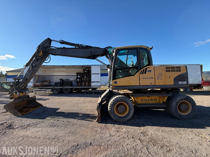 2008 Volvo EW160C Hjulgraver - Pusseskuff - Graveskuff S60 - Tilleggshydraulikk - Engcon tiltrotator - Excavadora: foto 3 2008 Volvo EW160C Hjulgraver - Pusseskuff - Graveskuff S60 - Tilleggshydraulikk - Engcon tiltrotator - Excavadora: foto 3