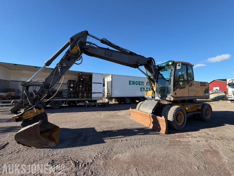 2008 Volvo EW160C Hjulgraver - Pusseskuff - Graveskuff S60 - Tilleggshydraulikk - Engcon tiltrotator - Excavadora: foto 2 2008 Volvo EW160C Hjulgraver - Pusseskuff - Graveskuff S60 - Tilleggshydraulikk - Engcon tiltrotator - Excavadora: foto 2