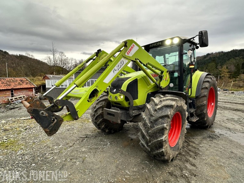 2011 Claas Arion 430 med FL100 frontlaster – 133 hk, nye dekk, kamera og hydraulisk redskapslås, 3755 timer - Tractor: foto 1 2011 Claas Arion 430 med FL100 frontlaster – 133 hk, nye dekk, kamera og hydraulisk redskapslås, 3755 timer - Tractor: foto 1