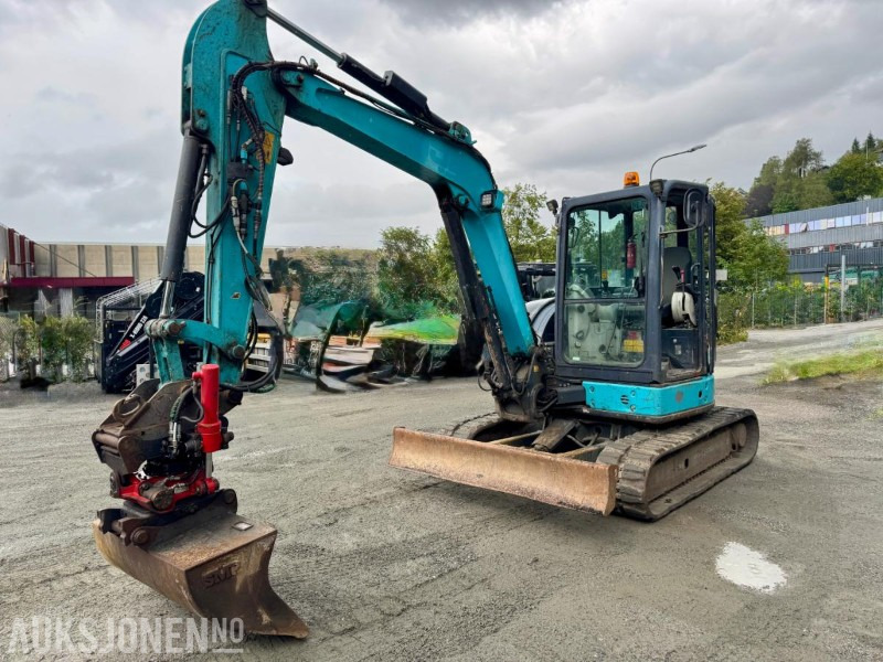 2013 Airman AX55U-6 Minigraver - Tiltrotator - Pusseskuffe - Godkjent til 08/25 - Timer: 10.372 - Miniexcavadora: foto 1 2013 Airman AX55U-6 Minigraver - Tiltrotator - Pusseskuffe - Godkjent til 08/25 - Timer: 10.372 - Miniexcavadora: foto 1