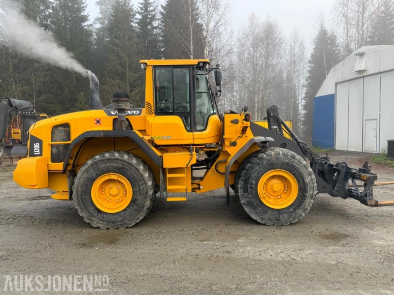 2014 Volvo L120G hjullaster, 7763 timer, Hydr. pallegaffel, nylig service og årskontroll - Cargadora de ruedas: foto 4 2014 Volvo L120G hjullaster, 7763 timer, Hydr. pallegaffel, nylig service og årskontroll - Cargadora de ruedas: foto 4