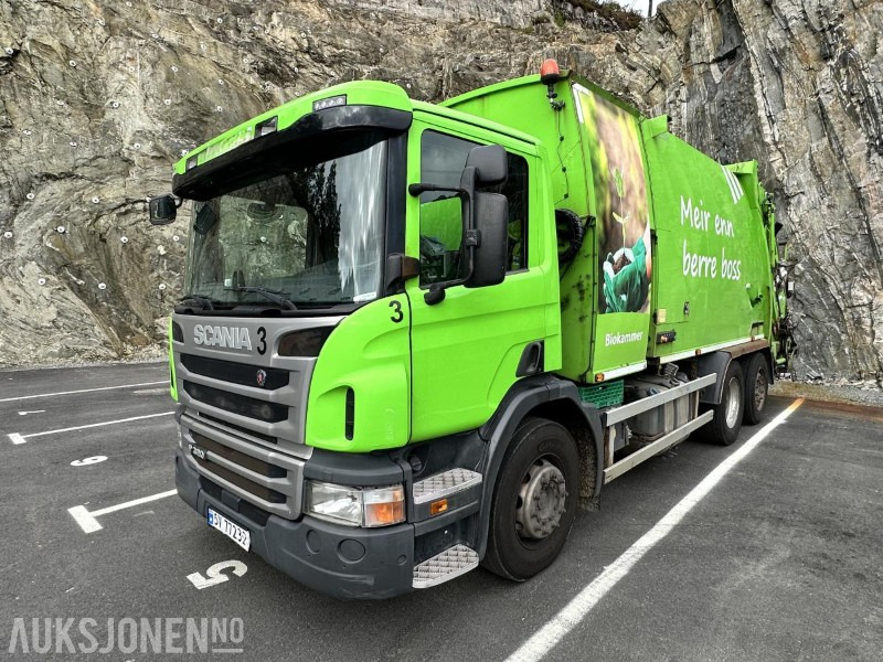 2016 Scania P320 Komprimatorbil - 2 kammer Inkl. biokammer/MTM påbygg - Camión de basura: foto 1 2016 Scania P320 Komprimatorbil - 2 kammer Inkl. biokammer/MTM påbygg - Camión de basura: foto 1