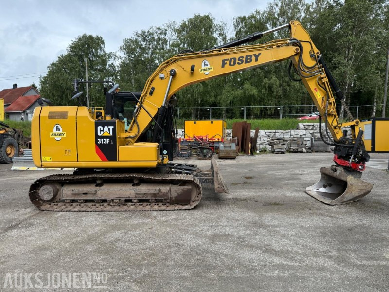 2018 Cat 313FL BELTEGRAVER MASKINSTYRING R5 ROTOTILT 3 SKUFFER SERVICEHISTORIKK. - Excavadora: foto 4 2018 Cat 313FL BELTEGRAVER MASKINSTYRING R5 ROTOTILT 3 SKUFFER SERVICEHISTORIKK. - Excavadora: foto 4