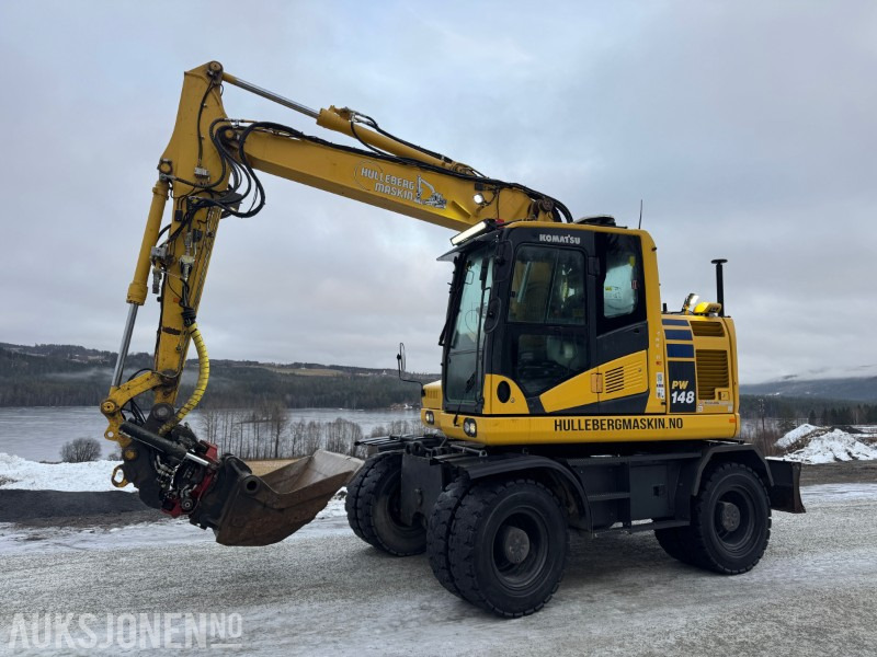 2018 Komatsu PW148-11 hjulmaskin MAKIN GPS, TILTROTATOR MASSE LYS, KAMERAER - Excavadora: foto 1 2018 Komatsu PW148-11 hjulmaskin MAKIN GPS, TILTROTATOR MASSE LYS, KAMERAER - Excavadora: foto 1