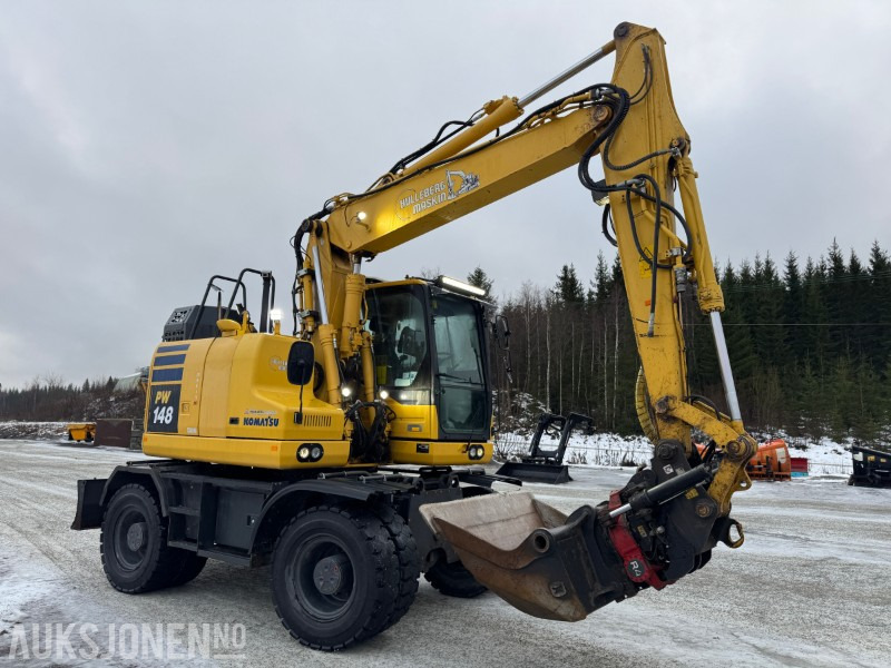 2018 Komatsu PW148-11 hjulmaskin MAKIN GPS, TILTROTATOR MASSE LYS, KAMERAER - Excavadora: foto 4 2018 Komatsu PW148-11 hjulmaskin MAKIN GPS, TILTROTATOR MASSE LYS, KAMERAER - Excavadora: foto 4