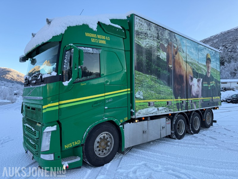 2018 Volvo FH 540 8X4 Skapbil med Bussbygg Volumax påbygg - Eu godkjent - Servicehistorikk - Camión caja cerrada: foto 1 2018 Volvo FH 540 8X4 Skapbil med Bussbygg Volumax påbygg - Eu godkjent - Servicehistorikk - Camión caja cerrada: foto 1