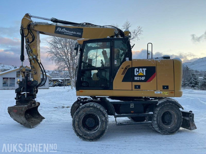 2019 Cat M314F Hjulgraver, 4840 timer, Tiltrotator, S60, maskinstyring, sertifisert til Juli 2026 - Excavadora: foto 2 2019 Cat M314F Hjulgraver, 4840 timer, Tiltrotator, S60, maskinstyring, sertifisert til Juli 2026 - Excavadora: foto 2