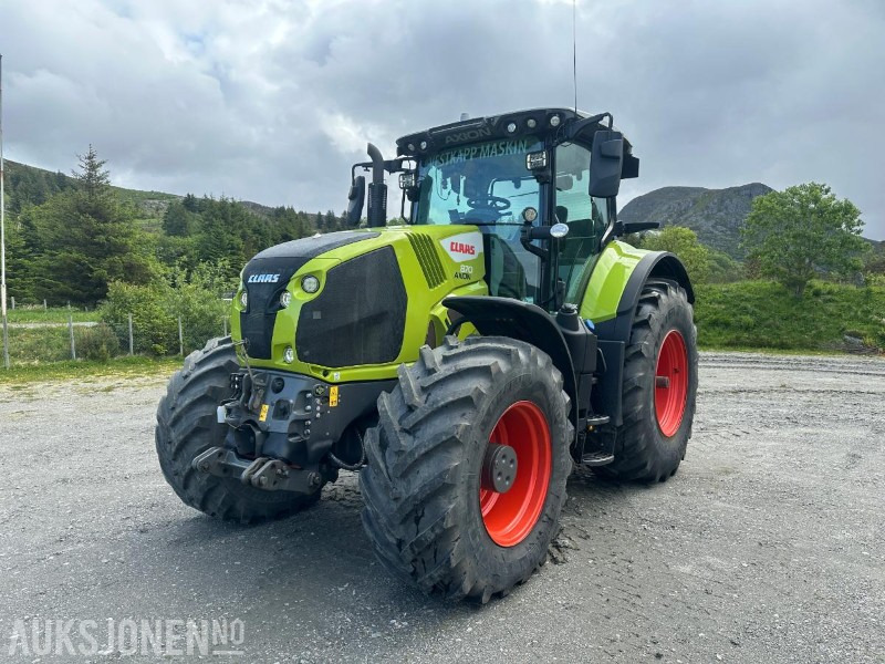 2022 Claas Axion 870 - 301 hk - 50 km/t - Front PTO - TRI dekk og landbruksdekk - Brøyteplate - EU godkjent - Tractor: foto 1 2022 Claas Axion 870 - 301 hk - 50 km/t - Front PTO - TRI dekk og landbruksdekk - Brøyteplate - EU godkjent - Tractor: foto 1