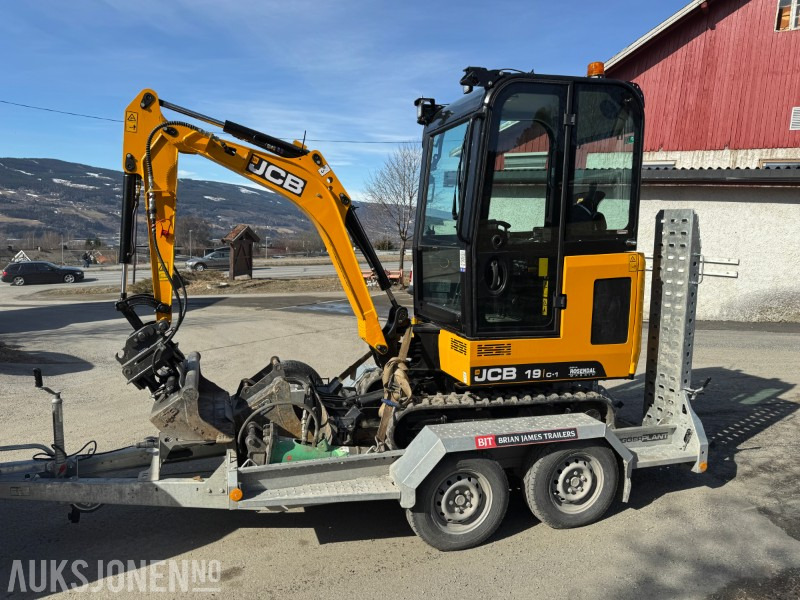 Miniexcavadora 2024 JCB 19 C-1 MINIGRAVER, 3 SKUFFER, KUN 200 TIMER, UTVIDET GARANTI: foto 1