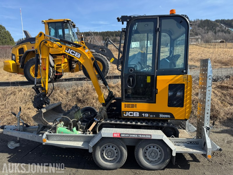 2024 JCB 19 C-1 MINIGRAVER, 3 SKUFFER, PIGGHAMMER, MASKINHENGER, KUN 200 TIMER, UTVIDET GARANTI - Miniexcavadora: foto 3 2024 JCB 19 C-1 MINIGRAVER, 3 SKUFFER, PIGGHAMMER, MASKINHENGER, KUN 200 TIMER, UTVIDET GARANTI - Miniexcavadora: foto 3
