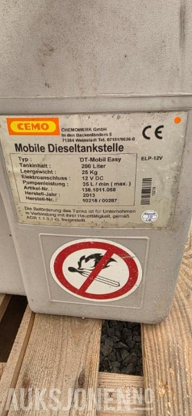 Cemo 200 liter 12v diesel tank til salgs. - Equipo de construcción: foto 4 Cemo 200 liter 12v diesel tank til salgs. - Equipo de construcción: foto 4