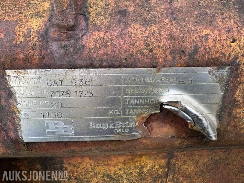 1993 Cat snøskuffe / materialskuffe / - Implemento para Maquinaria de construcción: foto 5 1993 Cat snøskuffe / materialskuffe / - Implemento para Maquinaria de construcción: foto 5