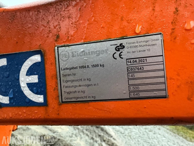 2021 Eichinger Løfteåk / Pallegafler - Implemento para Maquinaria de construcción: foto 5 2021 Eichinger Løfteåk / Pallegafler - Implemento para Maquinaria de construcción: foto 5