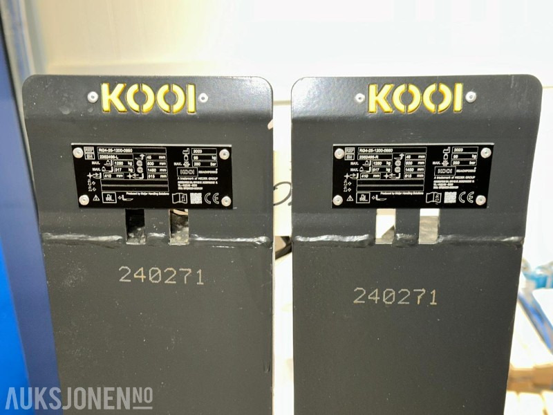 2023 2 stk KOOI Hydrauliske ReachForks – Proffe teleskopgafler - Implemento para Maquinaria de construcción: foto 4 2023 2 stk KOOI Hydrauliske ReachForks – Proffe teleskopgafler - Implemento para Maquinaria de construcción: foto 4