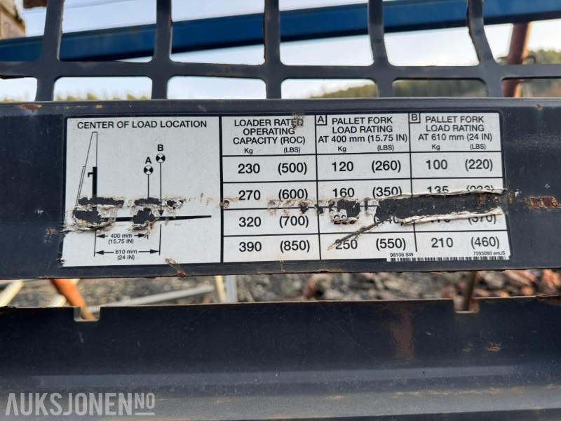 Bobcat Pallegafler - Implemento para Maquinaria de construcción: foto 5 Bobcat Pallegafler - Implemento para Maquinaria de construcción: foto 5