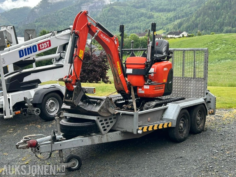 Kubota U10-3 Minigraver 2 skuffer m/tilhenger - Miniexcavadora: foto 1 Kubota U10-3 Minigraver 2 skuffer m/tilhenger - Miniexcavadora: foto 1