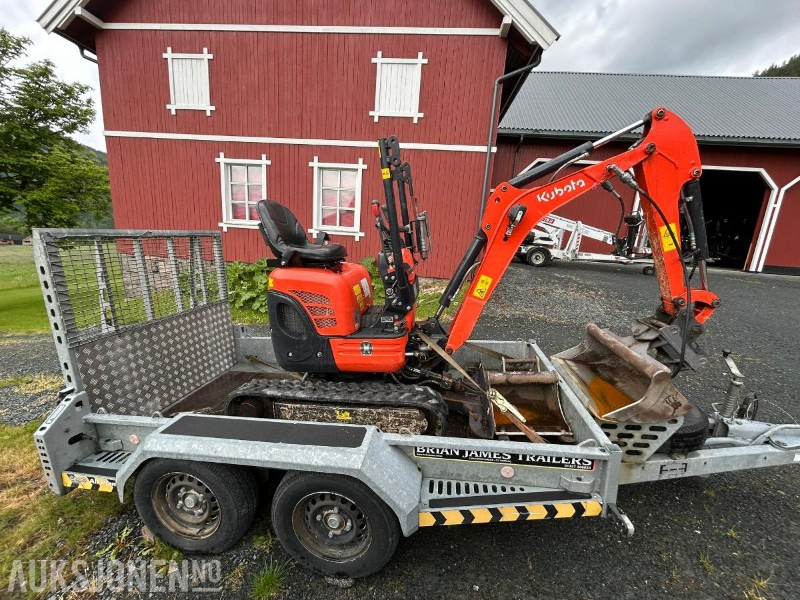 Kubota U10-3 Minigraver 2 skuffer m/tilhenger - Miniexcavadora: foto 5 Kubota U10-3 Minigraver 2 skuffer m/tilhenger - Miniexcavadora: foto 5