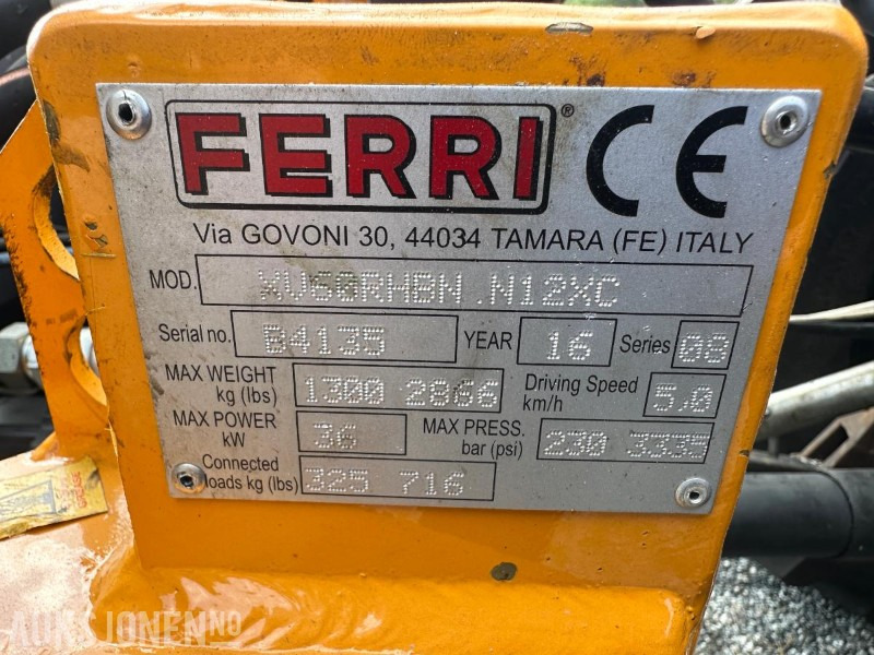 Maquinaria agrícola 2016 Ferri TXV60 kantslåttaggregat med klippepanne: foto 11
