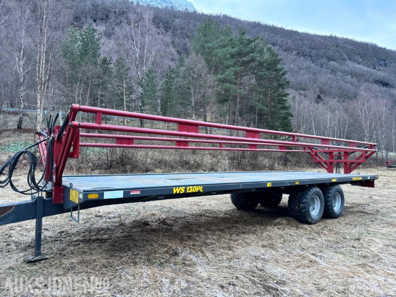 2018 Weckman WS 130 PL - Rundballevogn med hydraulisk sikring - Brukt til kjøring av potetkasser - Kapasitet 28 rundballer - Maks nyttelast 13 tonn - Maquinaria agrícola: foto 1 2018 Weckman WS 130 PL - Rundballevogn med hydraulisk sikring - Brukt til kjøring av potetkasser - Kapasitet 28 rundballer - Maks nyttelast 13 tonn - Maquinaria agrícola: foto 1