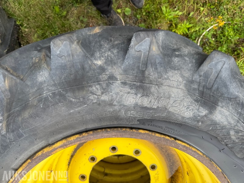 Maquinaria agrícola Traktor hjul - dekk Komplett hjulsett Michelin 650/60R38 og 540/60R28: foto 9