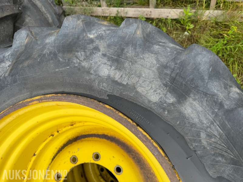 Maquinaria agrícola Traktor hjul - dekk Komplett hjulsett Michelin 650/60R38 og 540/60R28: foto 13
