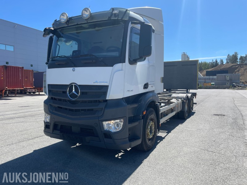 Camión portacontenedore/ Intercambiable Mercedes-Benz Antos 2545 containerbil, baklem, euro 6, lav km: foto 1