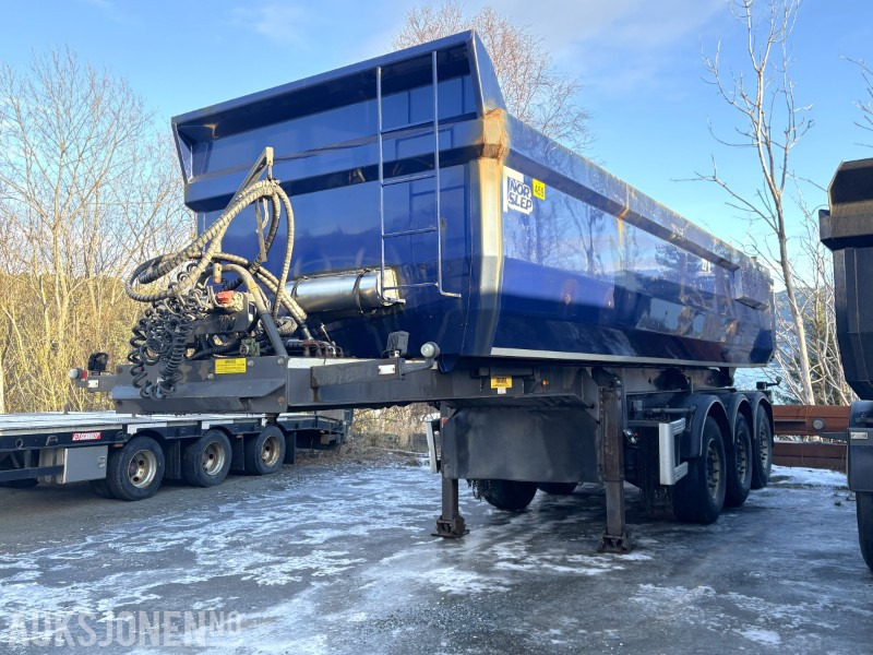 2014 Nor Slep tippsemi med flyttbar King-Pin og vibro på kasse - EU godkjent til 24.04.2026 - Remolque: foto 1 2014 Nor Slep tippsemi med flyttbar King-Pin og vibro på kasse - EU godkjent til 24.04.2026 - Remolque: foto 1