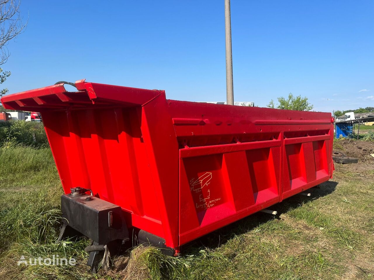 Carrocería basculante Hyva Bena 8x4 cu semisasiu , cilindru basculare si rezervor ulei hidr: foto 13