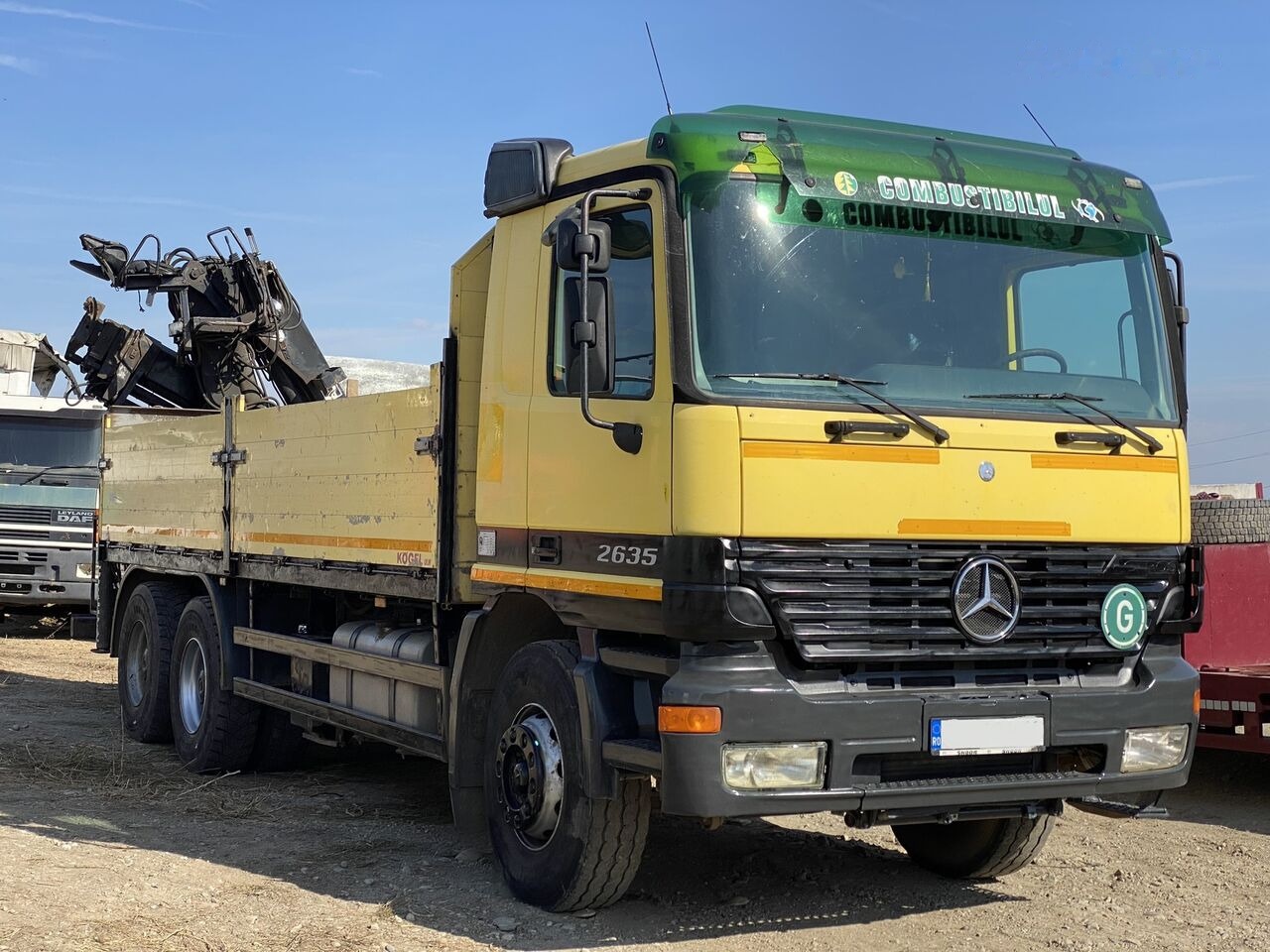 Mercedes-Benz Actros MP1 - Camión caja abierta, Camión grúa: foto 1 Mercedes-Benz Actros MP1 - Camión caja abierta, Camión grúa: foto 1