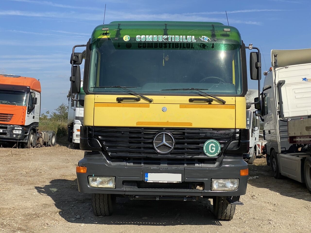 Mercedes-Benz Dropside camion Mercedes-Benz Actros MP1 V6 2635 + KRANE HIAB 17 - Camión grúa, Camión caja abierta: foto 3 Mercedes-Benz Dropside camion Mercedes-Benz Actros MP1 V6 2635 + KRANE HIAB 17 - Camión grúa, Camión caja abierta: foto 3