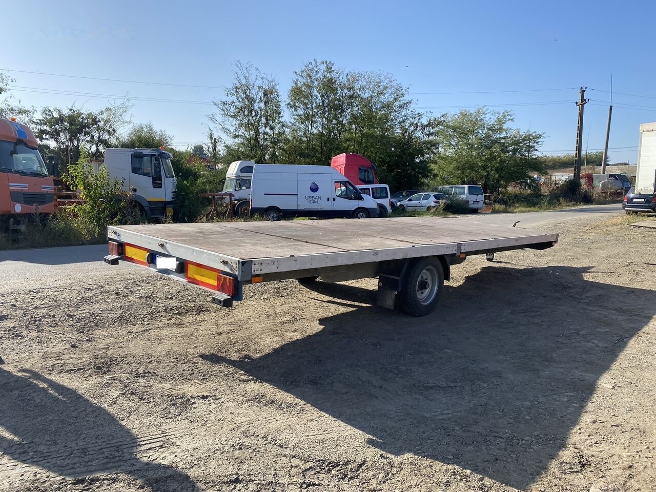 Schmitz Cargobull REPACOM Rema remorca 6,5 m lungime platforma pentru marfa / util - Remolque plataforma/ Caja abierta: foto 1 Schmitz Cargobull REPACOM Rema remorca 6,5 m lungime platforma pentru marfa / util - Remolque plataforma/ Caja abierta: foto 1