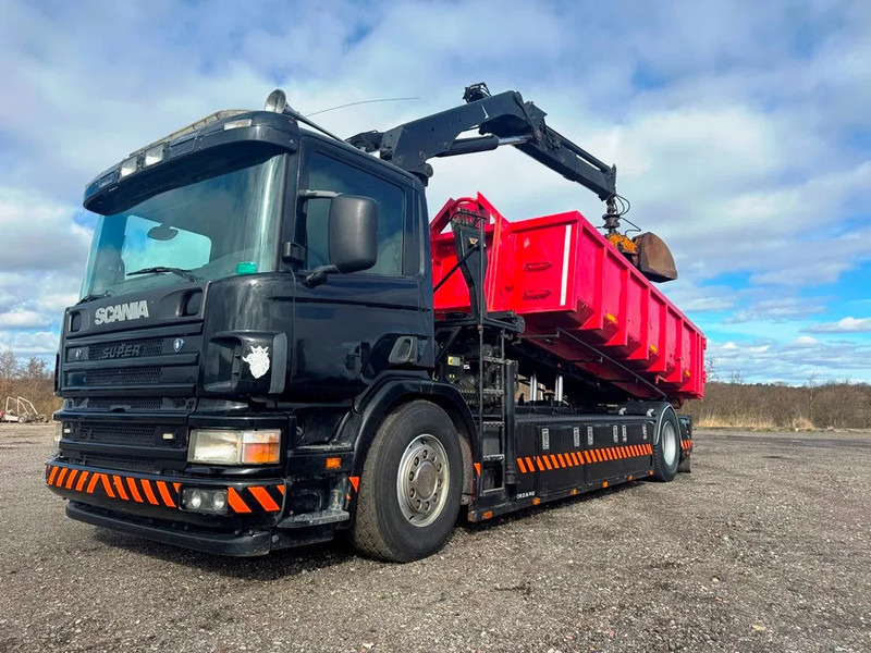 Scania P94-260 Palfinger crane PK 15002. rotor and hydr. for grabbe. - Camión con equipo de cable: foto 2 Scania P94-260 Palfinger crane PK 15002. rotor and hydr. for grabbe. - Camión con equipo de cable: foto 2