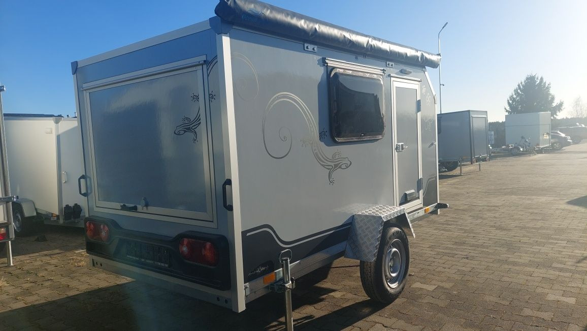 Nowa Lekka przyczepa mini kempingowa towarowa Everest minicamp EVO - Caravana: foto 5 Nowa Lekka przyczepa mini kempingowa towarowa Everest minicamp EVO - Caravana: foto 5