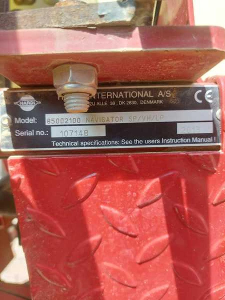 Hardi NAVIGATOR 4000L 27M - Pulverizador arrastrado: foto 2 Hardi NAVIGATOR 4000L 27M - Pulverizador arrastrado: foto 2