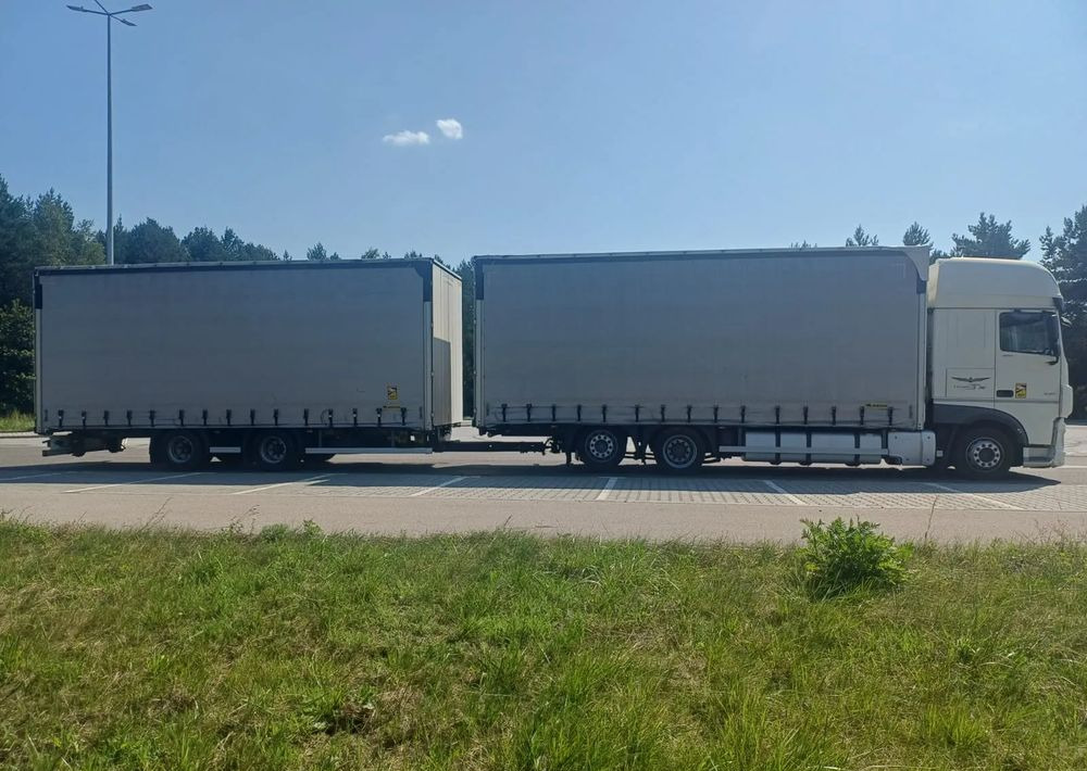 DAF XF 480 SUPER SPACE CAB / ZESTAW TANDEM PRZEJAZDOWY 120 M3 / SSC / ACC /EURO 6 - Camión lona: foto 2 DAF XF 480 SUPER SPACE CAB / ZESTAW TANDEM PRZEJAZDOWY 120 M3 / SSC / ACC /EURO 6 - Camión lona: foto 2