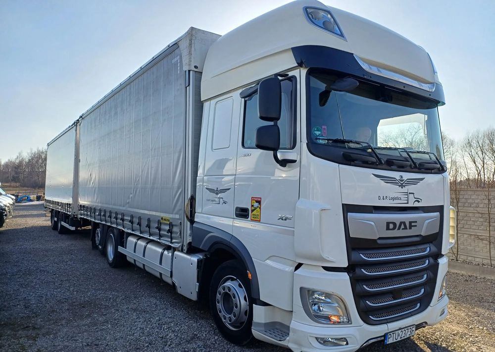 Camión lona DAF XF 480 SUPER SPACE CAB / ZESTAW TANDEM PRZEJAZDOWY 120m3: foto 6
