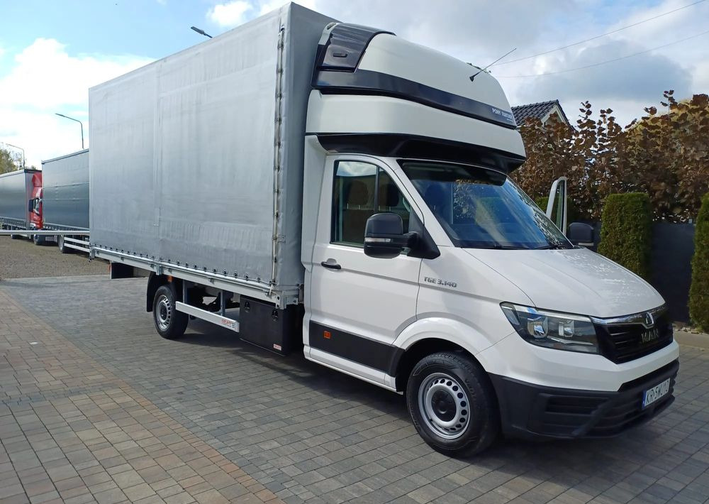 MAN TGE 10 PALET zaw.poduszki 2021r EURO 6 - Furgoneta con lona: foto 1 MAN TGE 10 PALET zaw.poduszki 2021r EURO 6 - Furgoneta con lona: foto 1