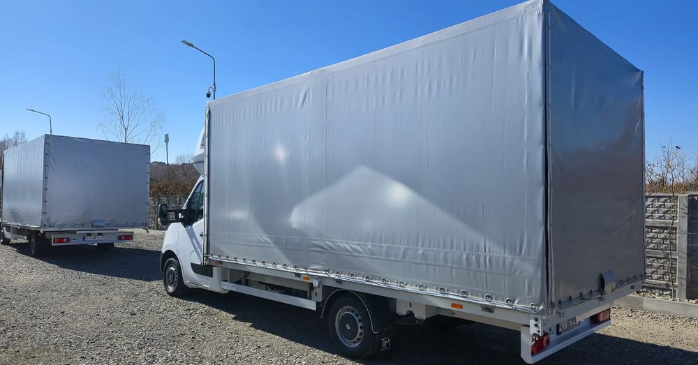 Furgoneta con lona Renault Master 2x +zabudowa 12 palet-reg wysokości Spanie XXL: foto 6