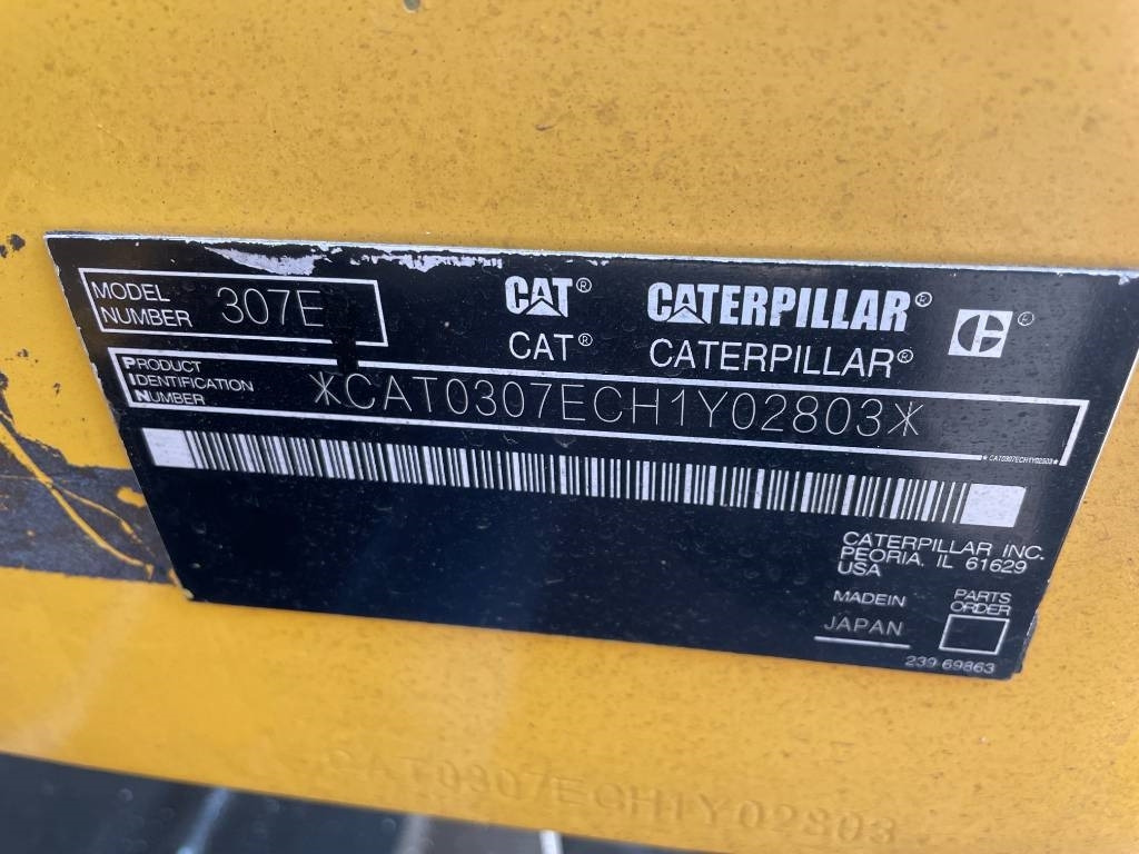 CAT 307 - Miniexcavadora: foto 3 CAT 307 - Miniexcavadora: foto 3