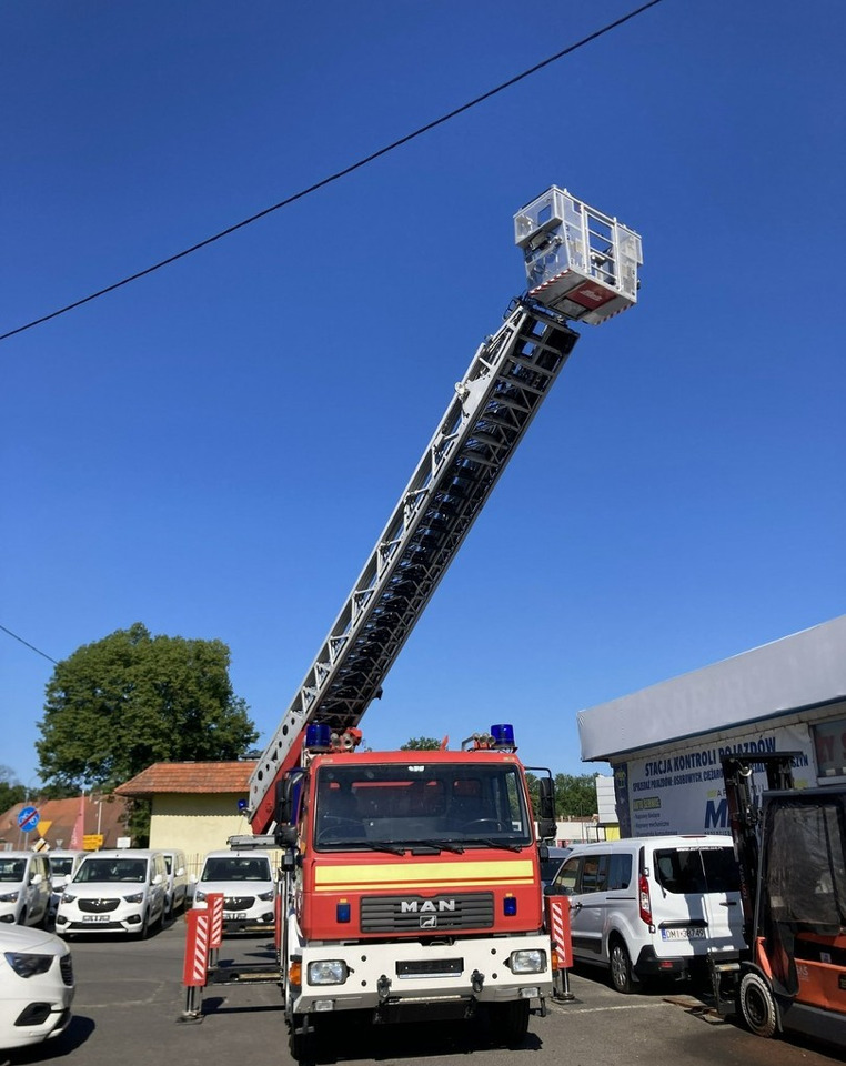 Camión de bomberos MAN L 2000 MAN 15,280 Straż pożarna drabina Strażacka zwyżka 32m Metz Model 20: foto 19