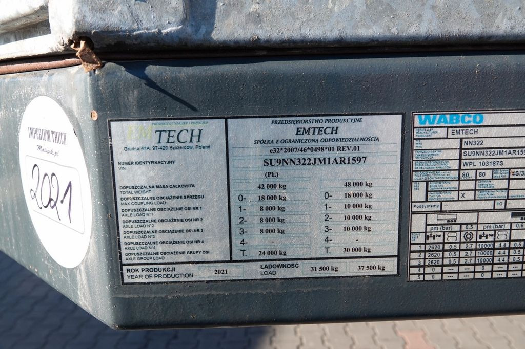 Semirremolque góndola rebajadas Emtech NACZEPA LAWETA / NISKOPODWOZIE / ROZCIĄGANA / DŁ: foto 19