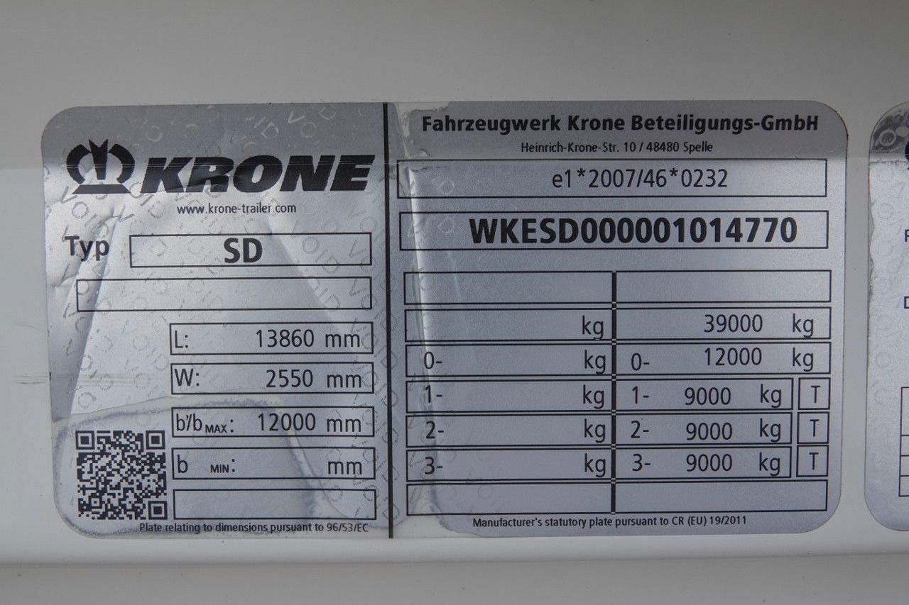 Leasing para  Krone KONTENER / KOFFER / 2021 ROK / OS PODNOSZONA Krone KONTENER / KOFFER / 2021 ROK / OS PODNOSZONA: foto 19