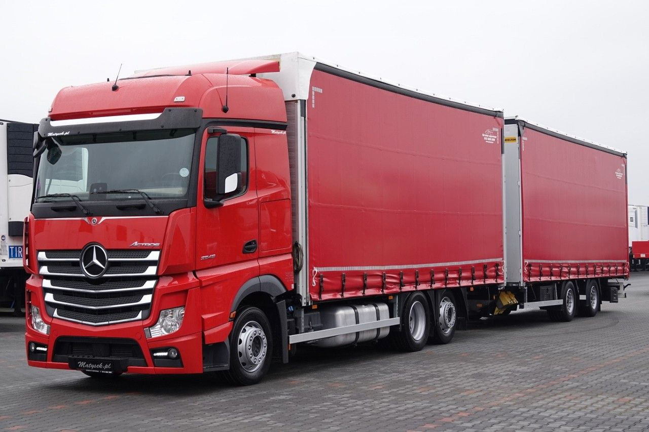 Mercedes-Benz ACTROS 2548 / ZESTAW TANDEM 120 M3 / PRZEJAZDOWY - Camión lona: foto 5 Mercedes-Benz ACTROS 2548 / ZESTAW TANDEM 120 M3 / PRZEJAZDOWY - Camión lona: foto 5