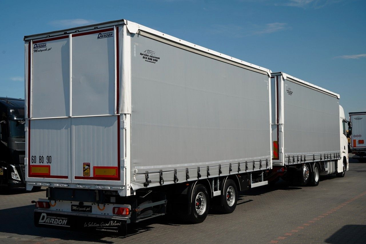 Scania R 450 / ZESTAW TANDEM 120 M3 / PRZEJAZDOWY / OŚ - Camión lona: foto 4 Scania R 450 / ZESTAW TANDEM 120 M3 / PRZEJAZDOWY / OŚ - Camión lona: foto 4