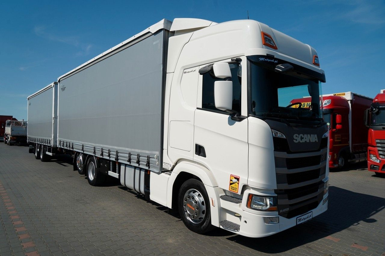 Scania R 450 / ZESTAW TANDEM 120 M3 / PRZEJAZDOWY / OŚ - Camión lona: foto 5 Scania R 450 / ZESTAW TANDEM 120 M3 / PRZEJAZDOWY / OŚ - Camión lona: foto 5