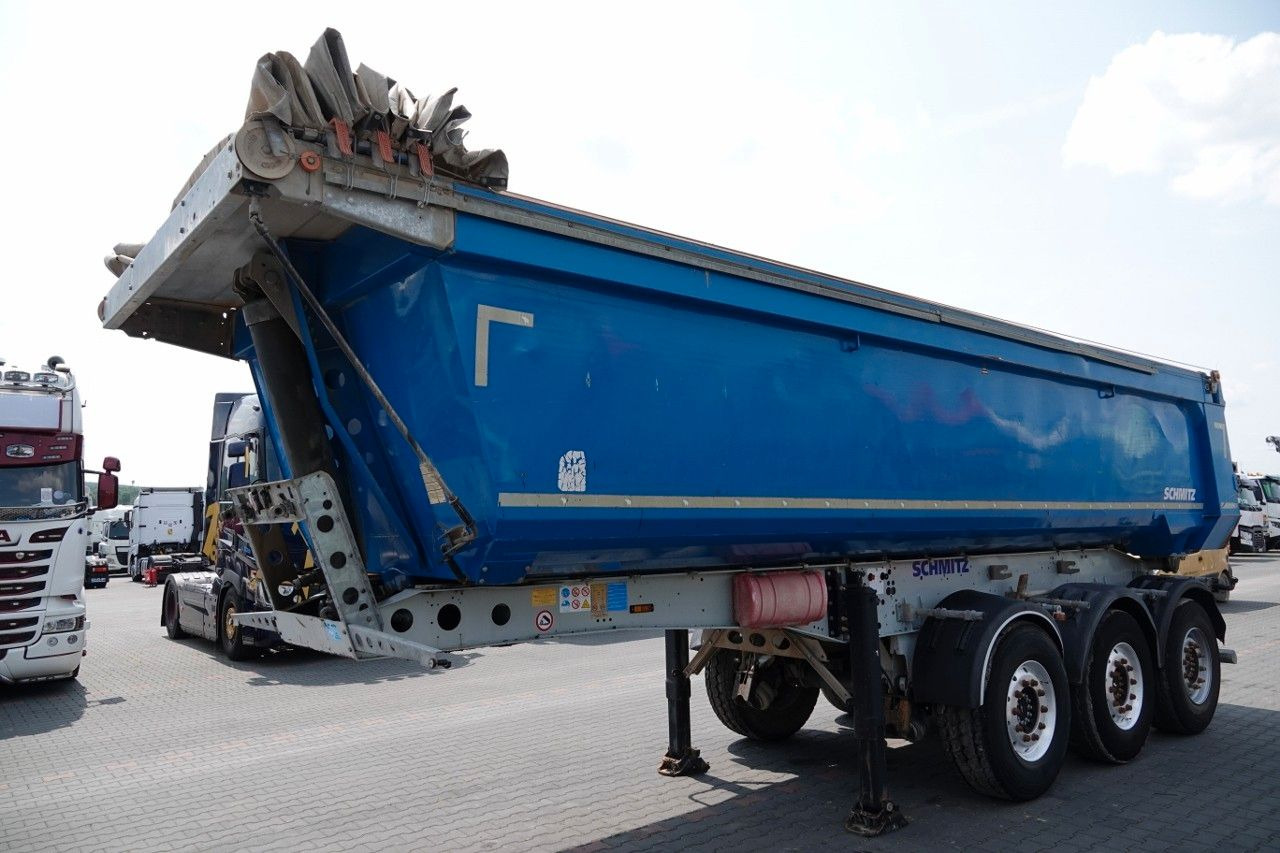 Schmitz Cargobull WYWROTKA / 24 m3 / RYNNA STALOWA / OŚ PODNOSZO - Semirremolque volquete: foto 1 Schmitz Cargobull WYWROTKA / 24 m3 / RYNNA STALOWA / OŚ PODNOSZO - Semirremolque volquete: foto 1
